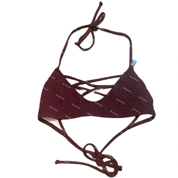 FINAL PRICE NWT Maroon Pink Victoria’s Secret Swimsuit Top - Picture 2 of 11